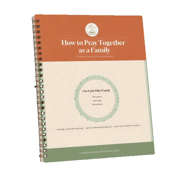 How to Pray Together as a Family spiral-bound guide